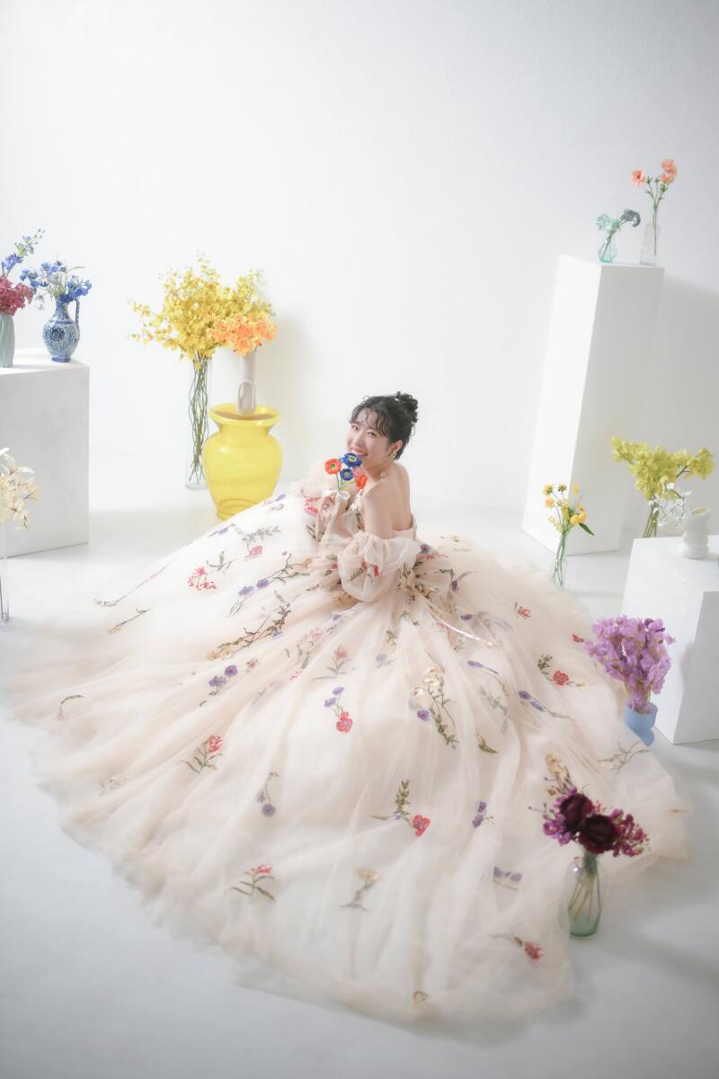 ３着目はお花いっぱいコーディネイト