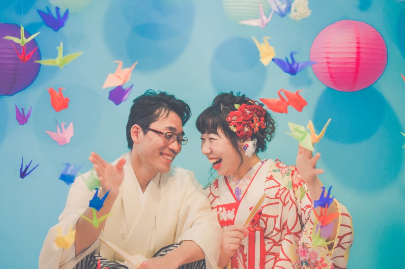 ふたりの笑顔がPOPなコーディネートにぴったり☆