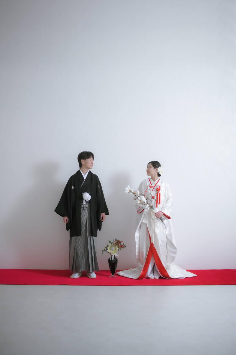 白無垢から撮影