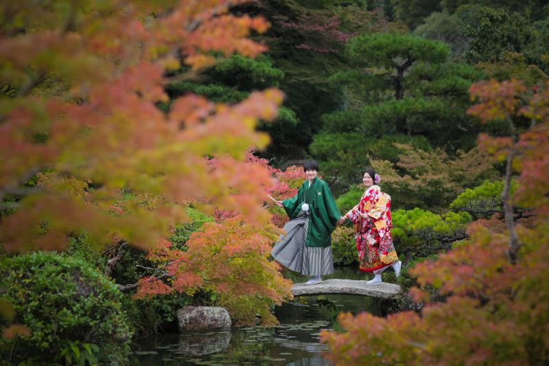色づき出した紅葉とともに・・・