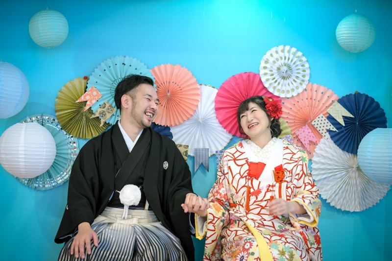 まずは和装から撮影!