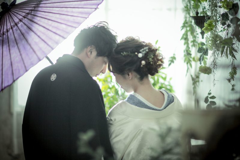 和装は白無垢で