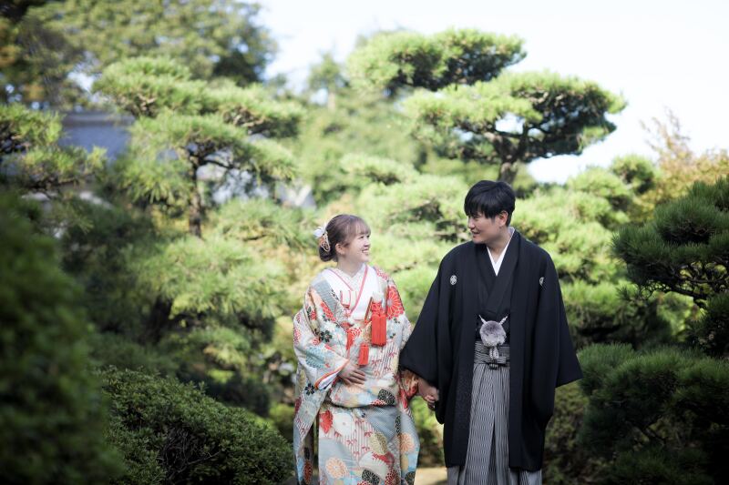 庭園でのショット