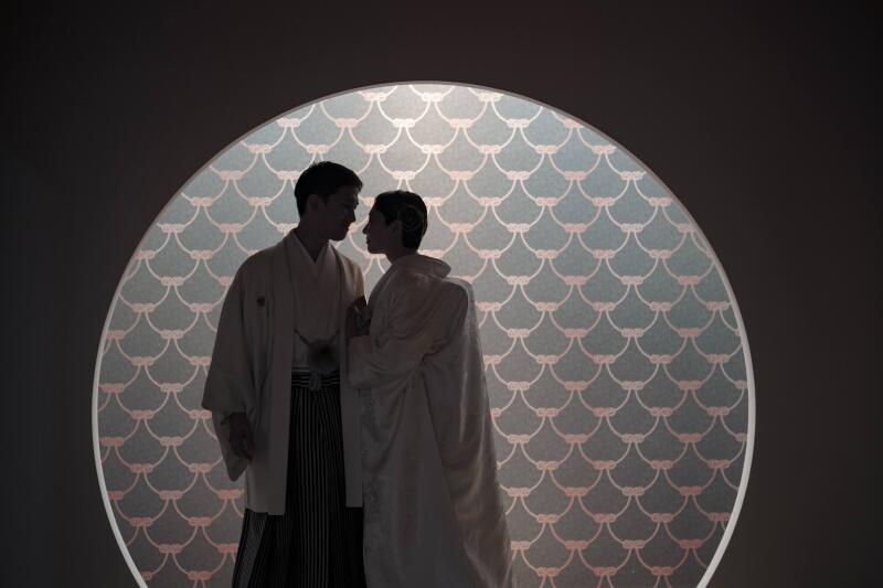 和装スタジオにて締めカット