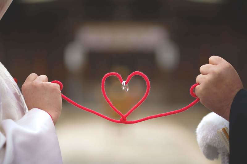 人気の手元ショットにアレンジを。