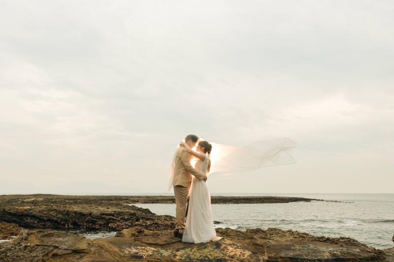 二人だけで海撮影へ