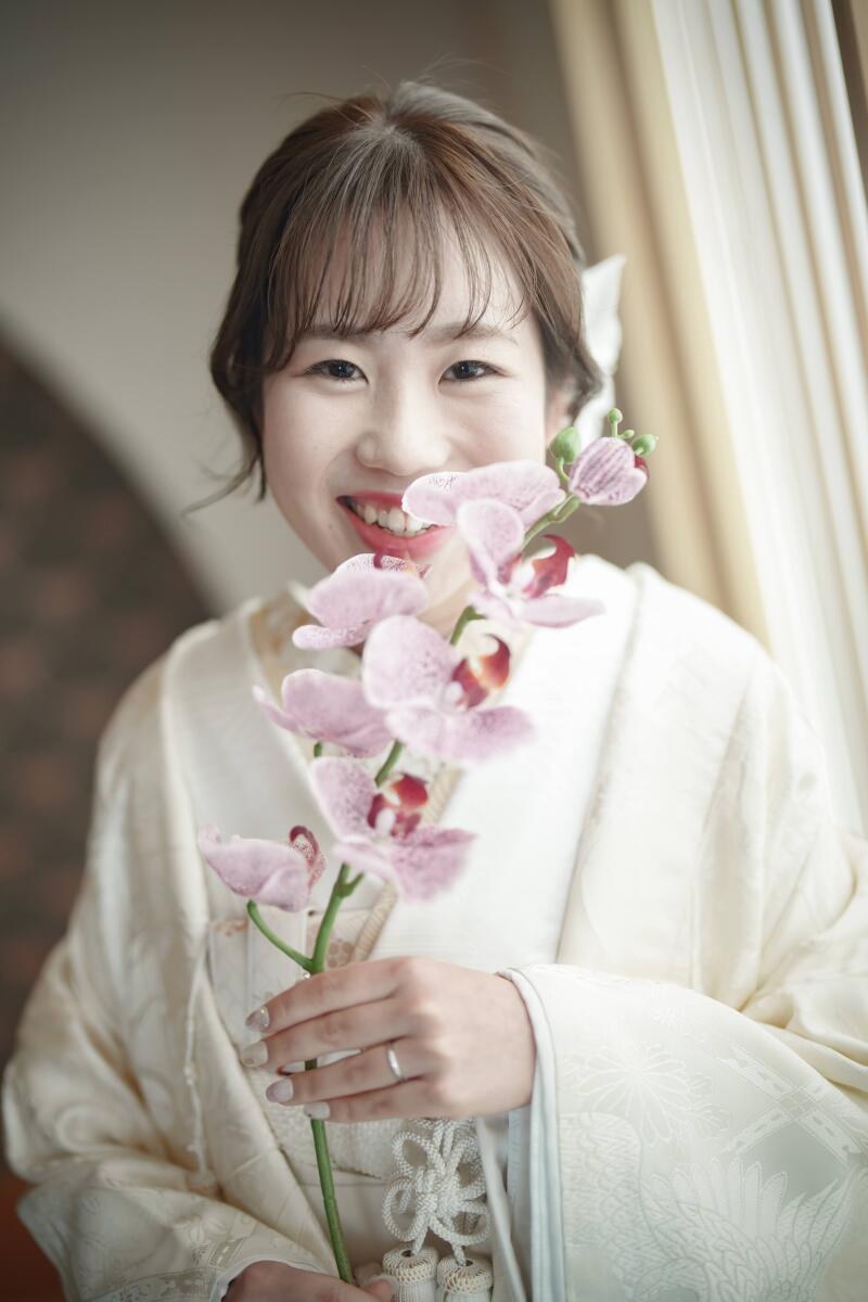 お嫁さん×一輪花