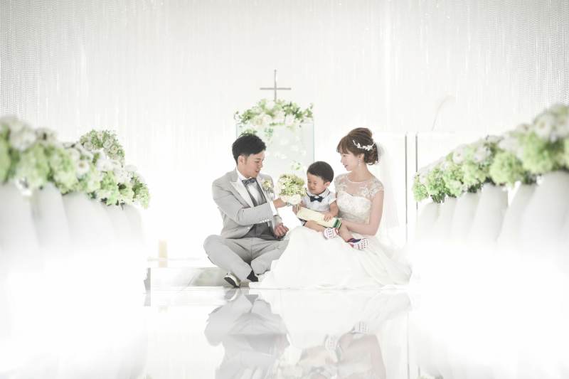 チャペルでもお子さんと♪