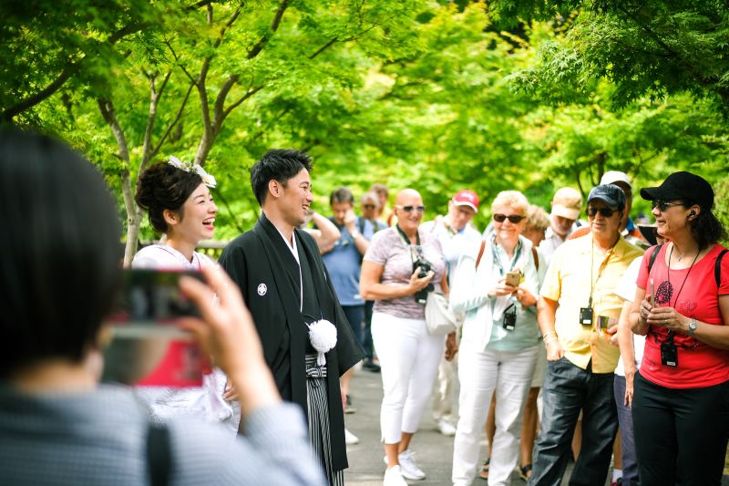 なんと外国人観光客に囲まれちゃいました!