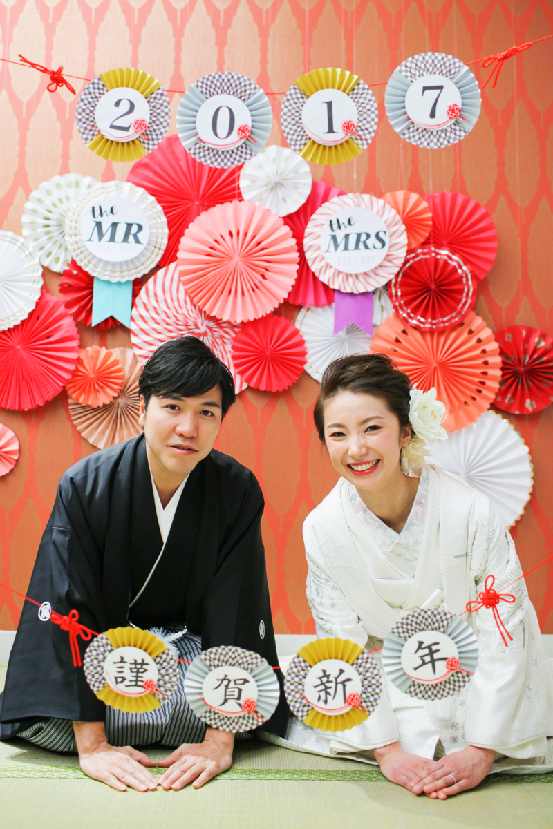 9:30〜 新年のご挨拶用の一枚♡