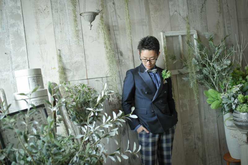 タキシードもおしゃれに