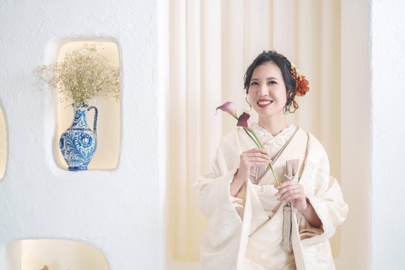 美しい白無垢姿の花嫁さま