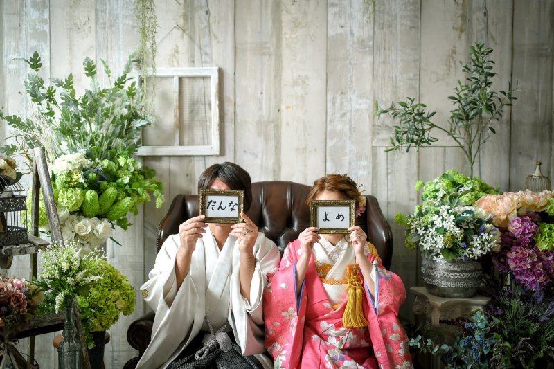 まずは色打掛から撮影♪