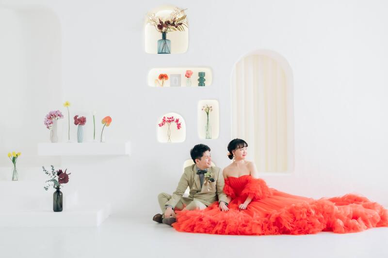 カラードレスにチェンジ！