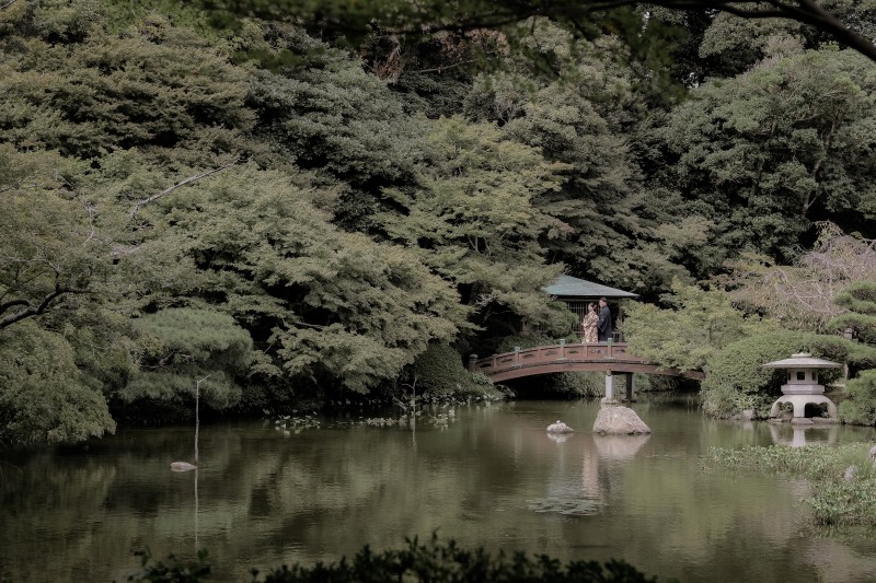 10月ならではの景色の中