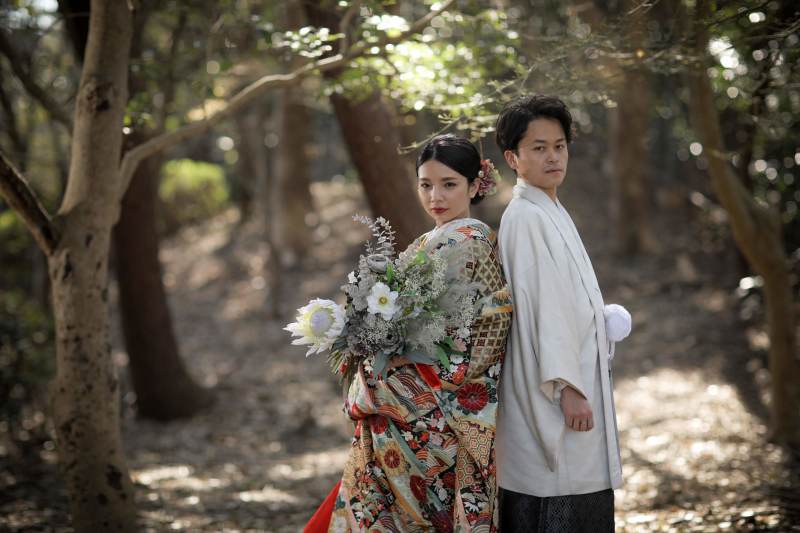 レトロモダンな着物姿