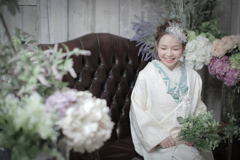 レースとチュールをコーディネート