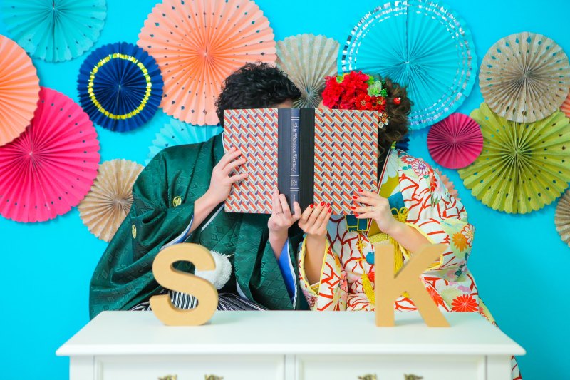 新作のペーパーファン小物て背景を☆