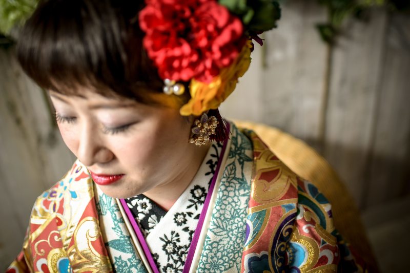 色打掛のコーディネイトにもこだわりを