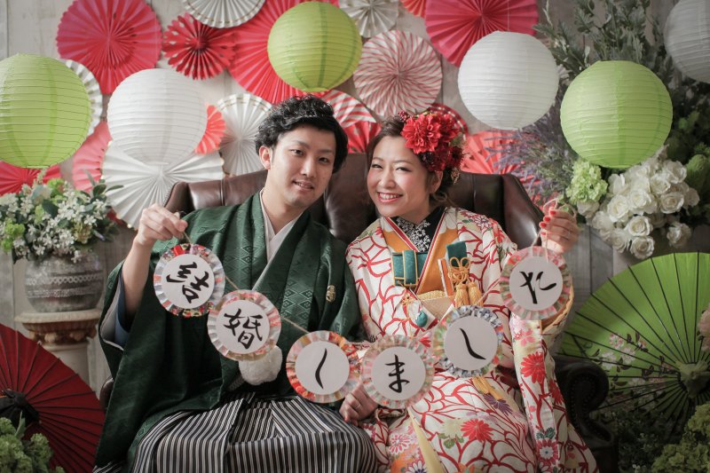 まずは和装をスタジオで撮影