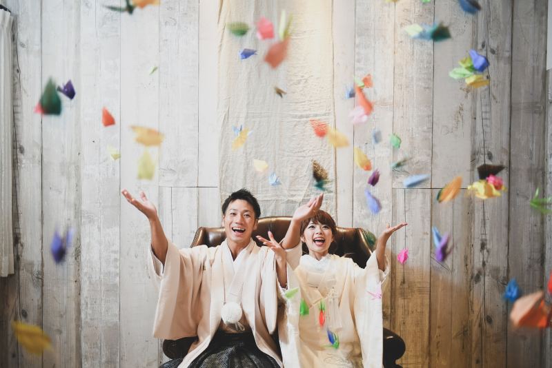 ☆☆最後は折り鶴シャワー☆☆