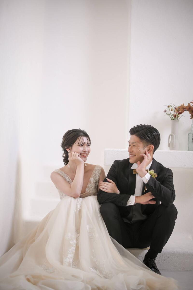 階段×見つめあって