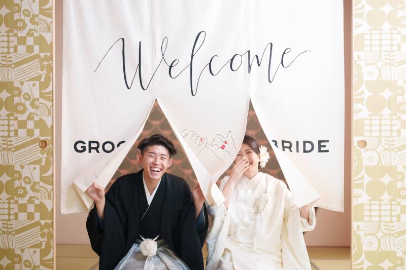 のれんを使っていらっしゃいませ！