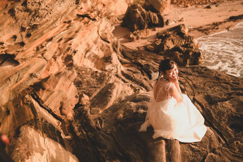 背中にパールをオン