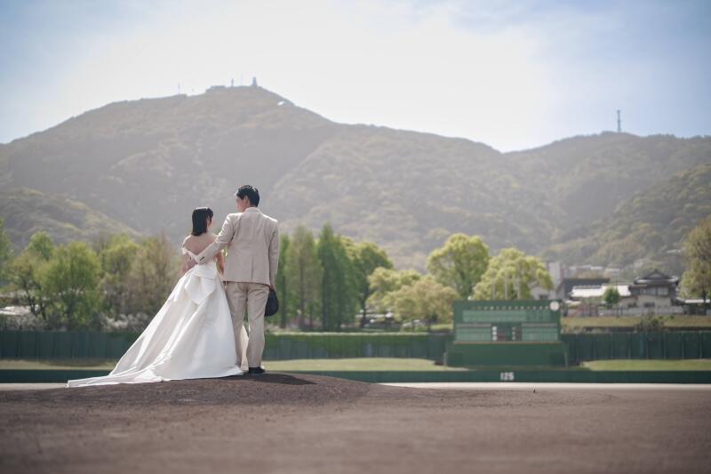 思い出の球場でロケーション