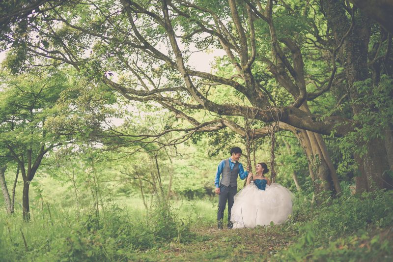 森の中のフォトウェディング