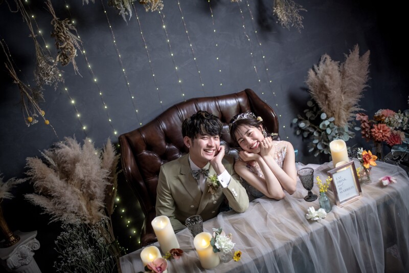 キラキラライト×テーブルショット