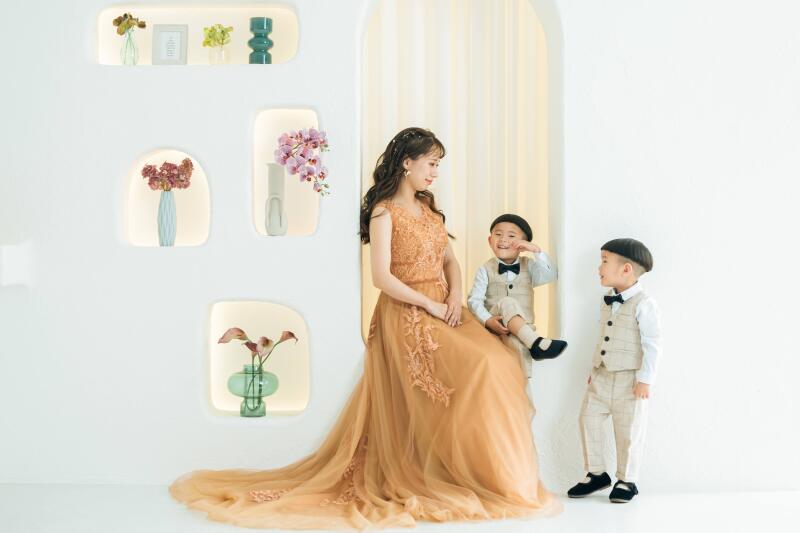 ママwith双子ちゃんショット