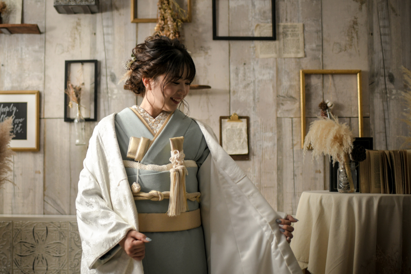 スモーキーブルーをアクセントに