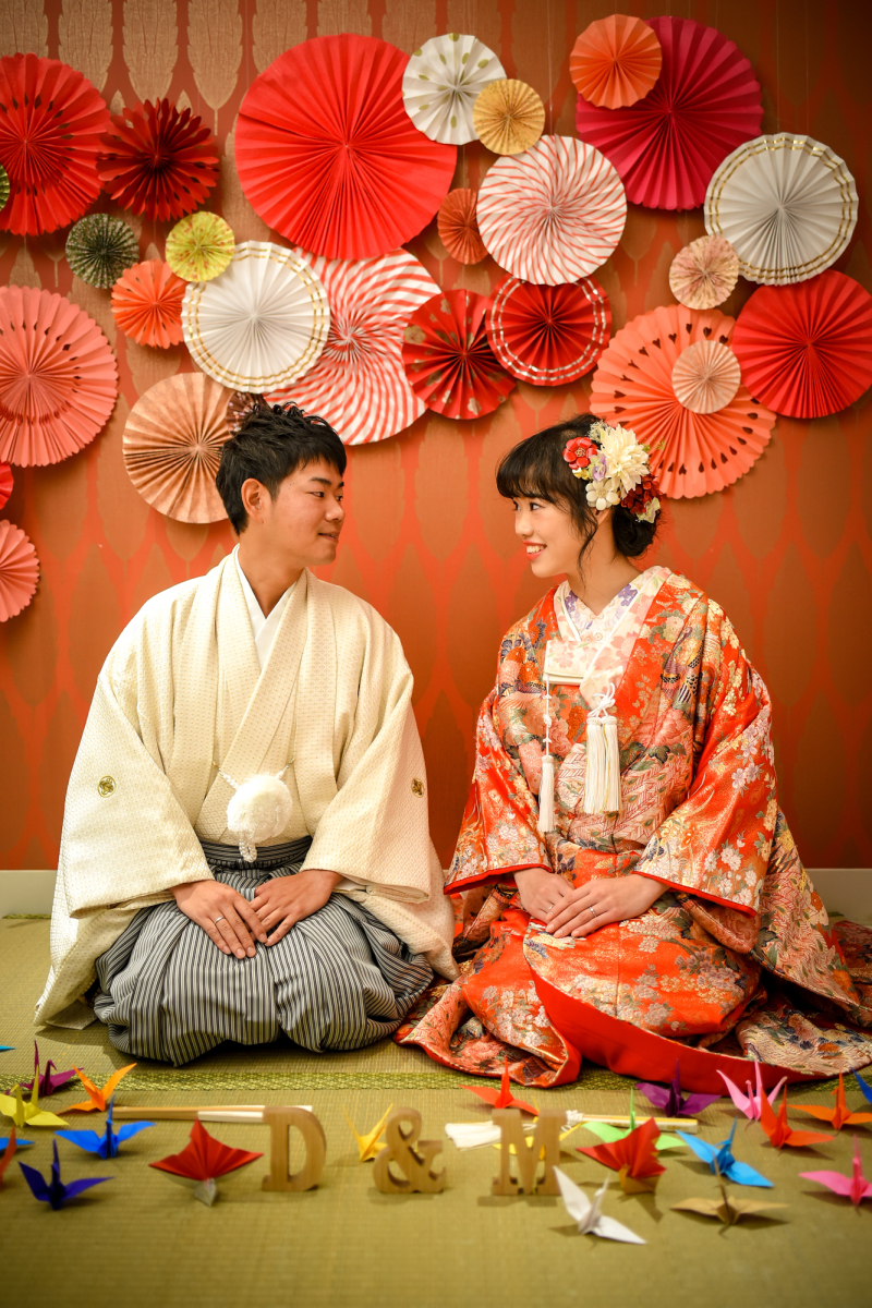 畳を使って正座ショット