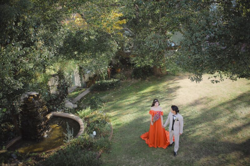 広いガーデンを活かして