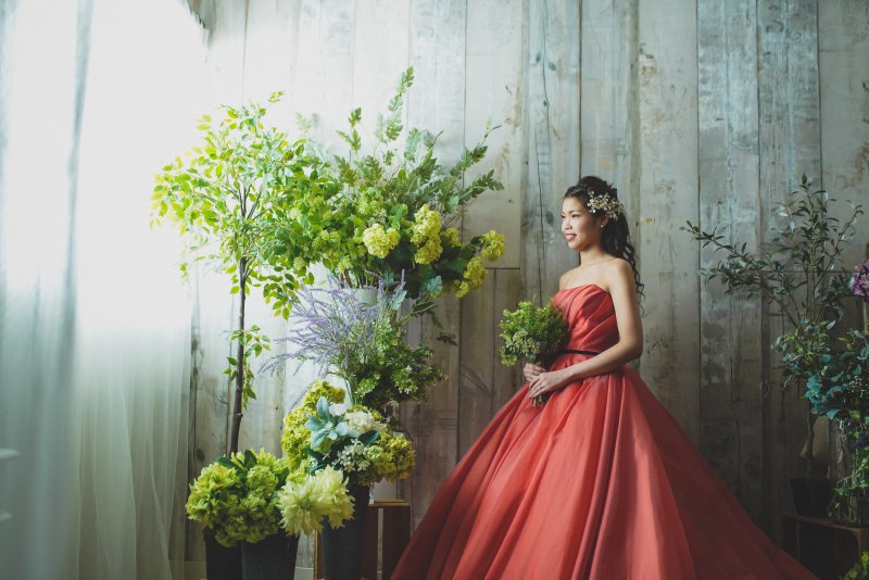 カラードレスにチェンジ!