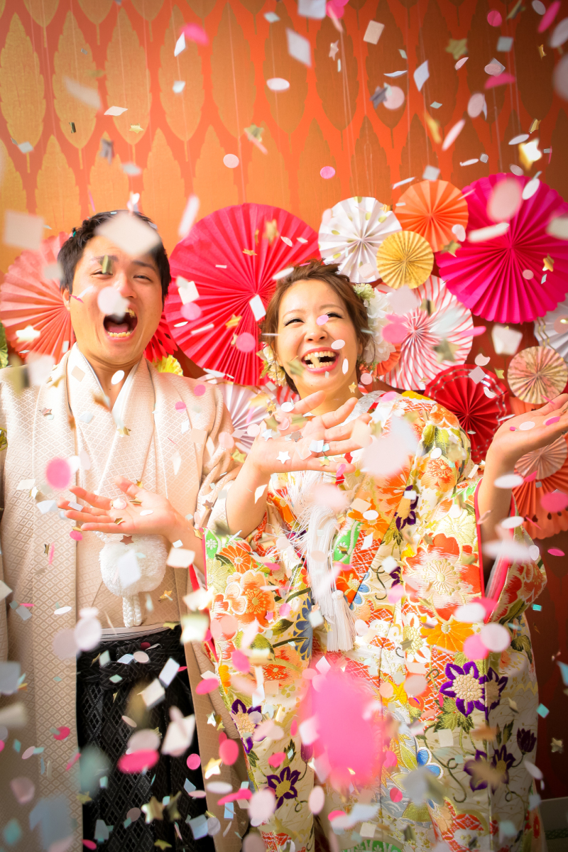 コンフェッティ―シャワー