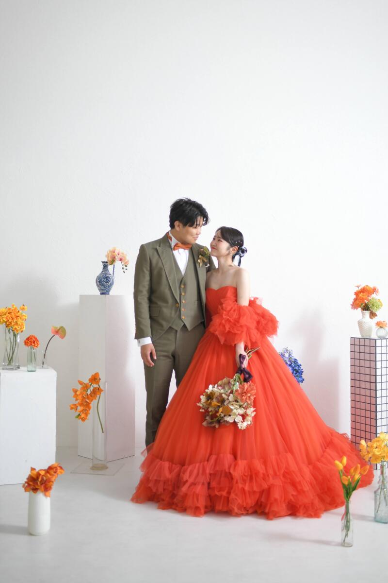 次はカラードレス