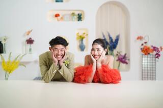 真夏のスタジオ撮影