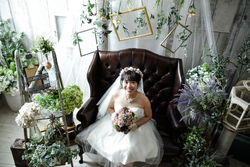 ウェディングドレスはミニドレス♪