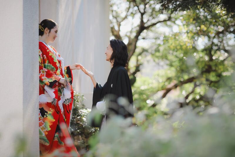 自然体な表情のおふたりもキャッチ！