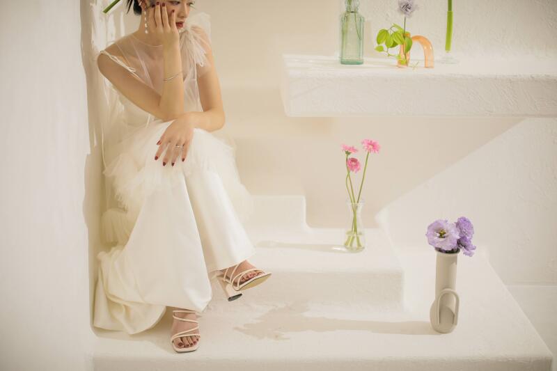 シンプルにスタジオ撮影