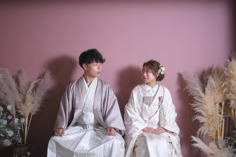 スタジオ×白無垢