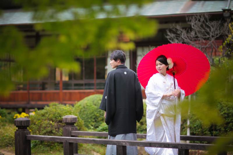 番傘を使って和モダンに!