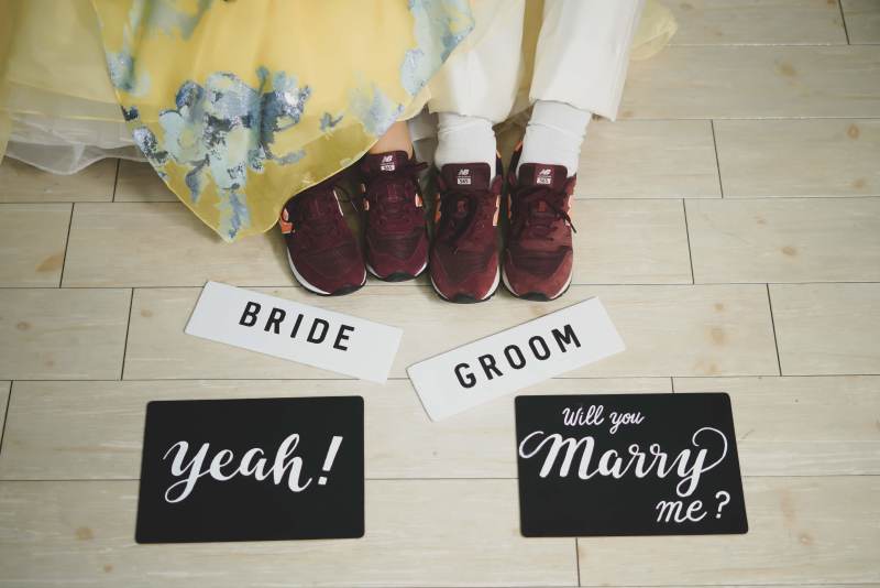 最後はお揃いのスニーカーで!