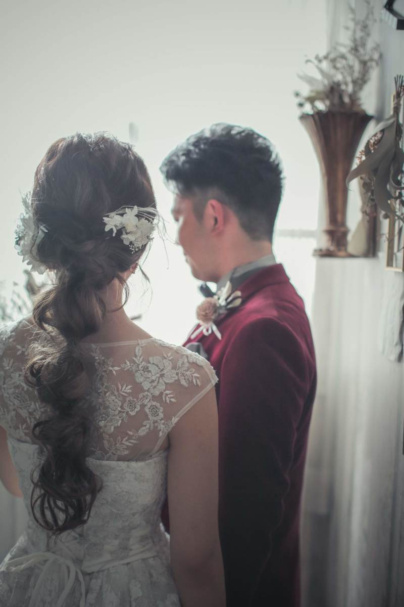 ヘアスタイルもこだわって