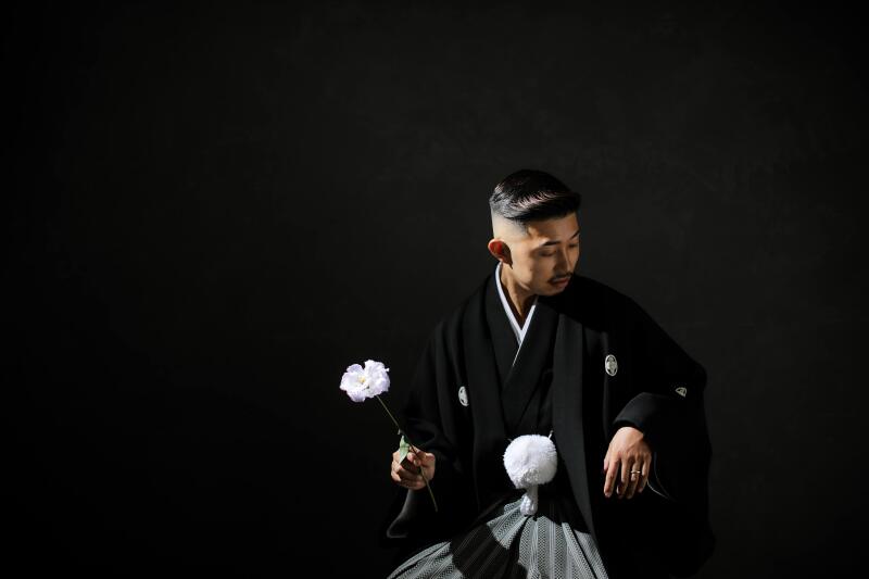 新郎様もシックに