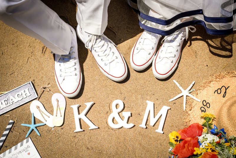 足元ショット★にもふたりらしさを。