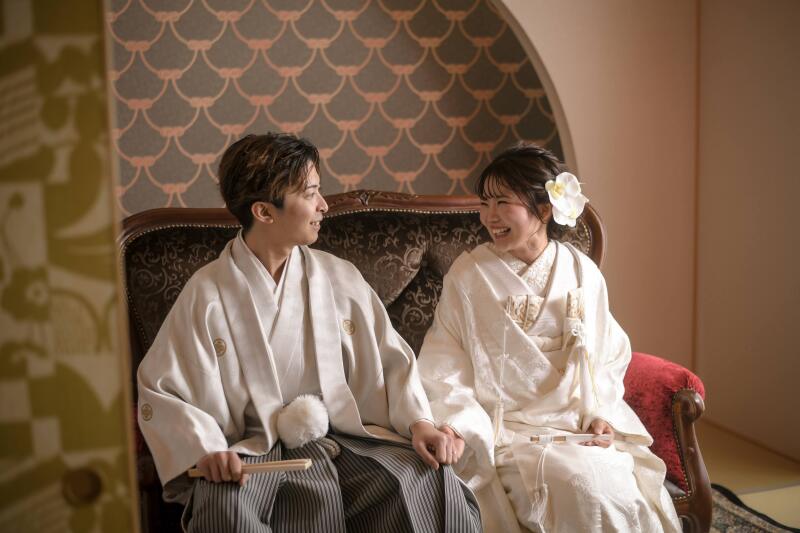 和装スタジオで撮影