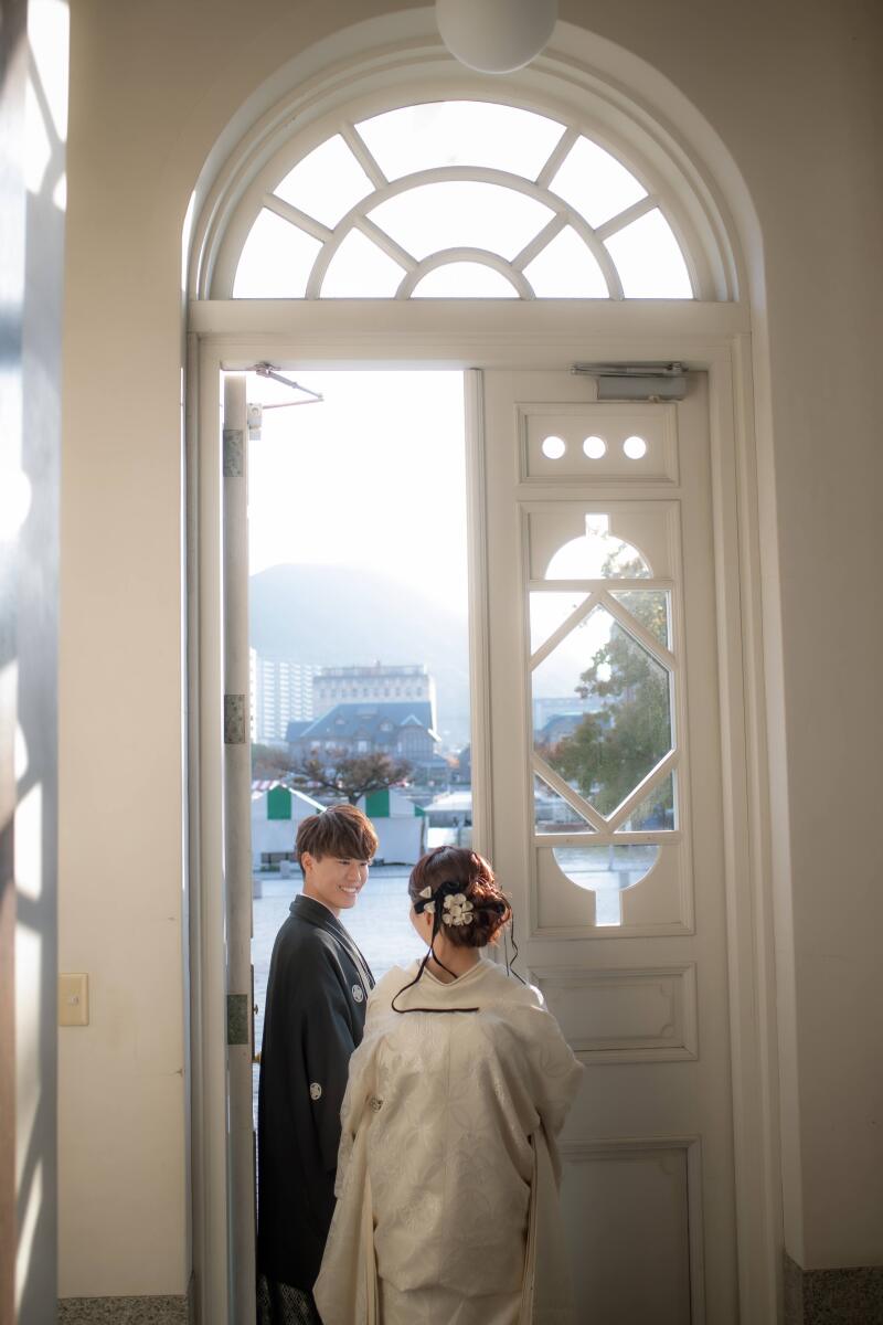 洋館の映えスポットで